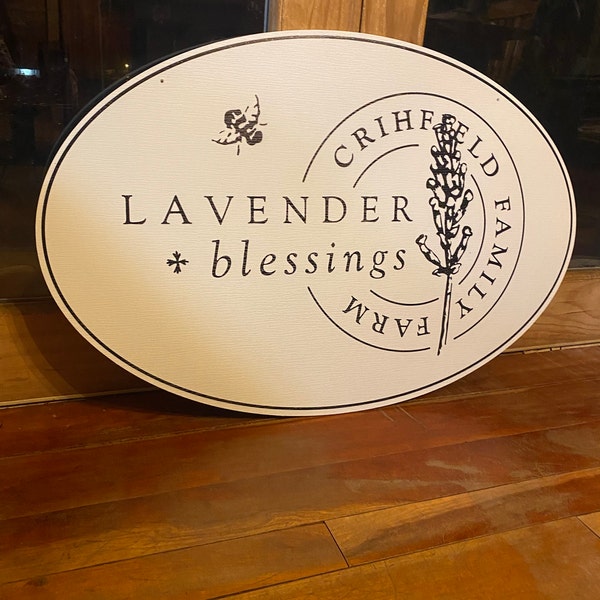 Custom Oval PVC Sign: Weatherproof Outdoor Logo, UV Printed - Etsy