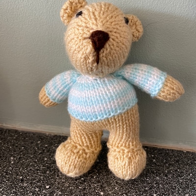 Little Tommy Bear Toy Knitting Patterns - Etsy