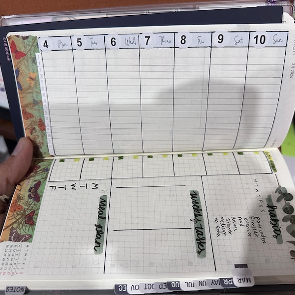 Vertical Hobonichi Weeks Weekly Kits; Winter Kit; Weekly Sticker Kit ...