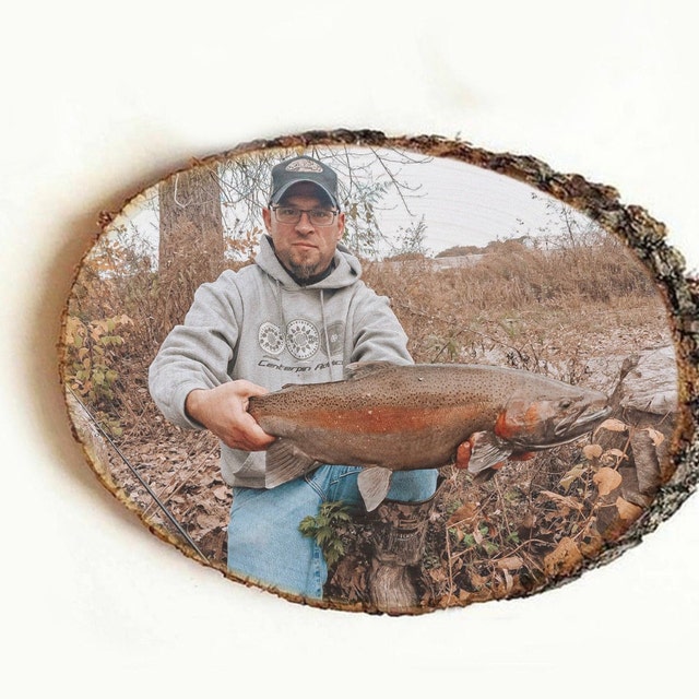 Fishing Decor, Your Fishing Picture on Wood, Fishing Gifts, Custom