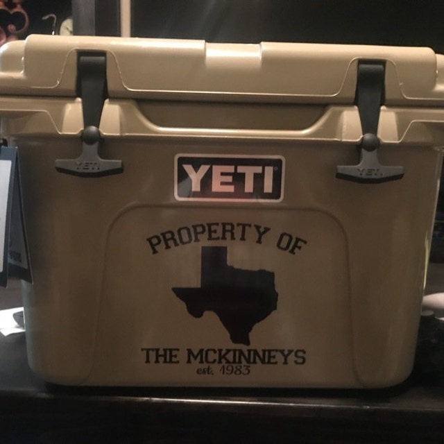 Custom YETI Cooler Decals Etsy