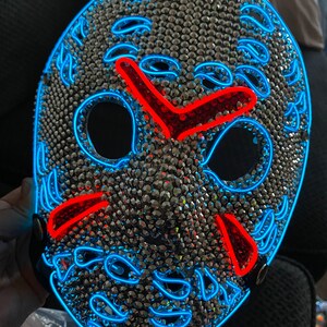 M-Zone Rhythm Cyberpunk Shining Led Glasses  ( Customizable Text And Image Available)