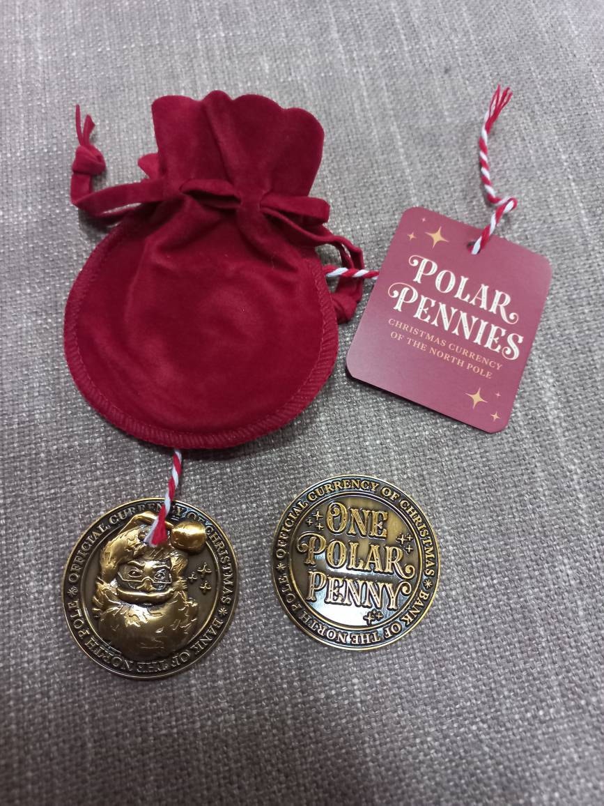 North Pole Polar Pennies Good Behaviour Coins Santa Coins christmas eve box fillers stocking filler