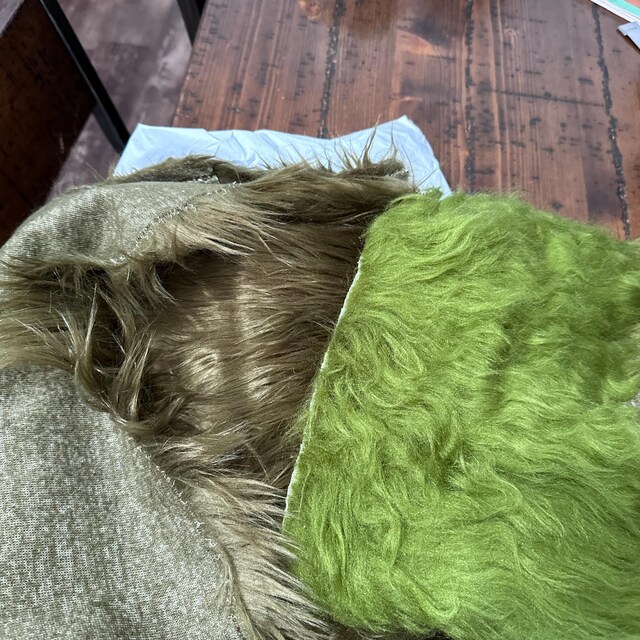 Eden DARK OLIVE GREEN Shaggy Long Pile Soft Faux Fur Fabric for