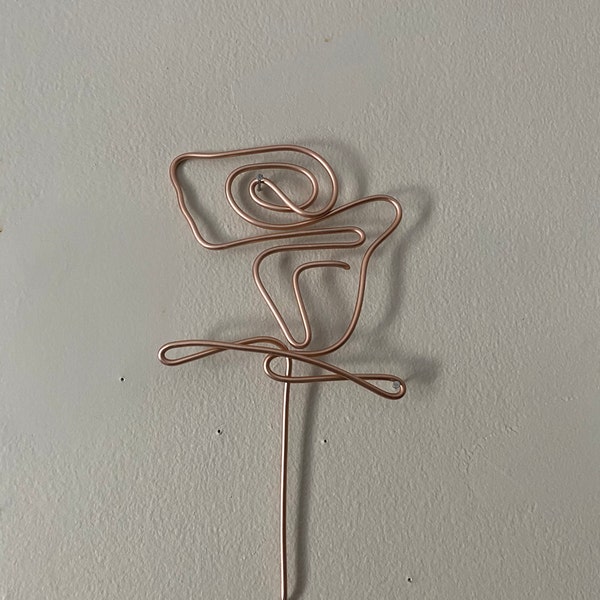 Wire Rose Wall Hanging | Wire Wall Art| Home Decor | Wall Decor | Rose ...