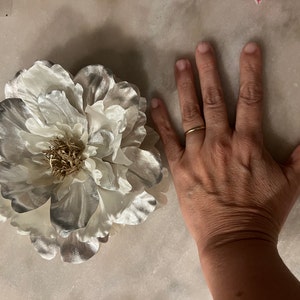 Large Flower Brooch in Black