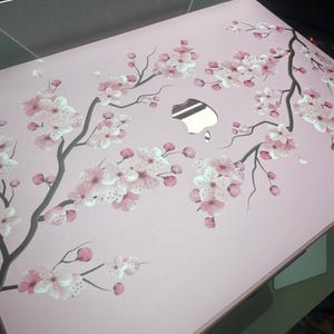 Sakura Cherry Blossom MacBook Skin, Pink Laptop Decal, 3M Vinyl - Etsy