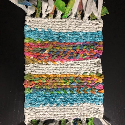 Handmade Adjustable Floor Rag Rug Twining Loom Includes Video Assembly ...