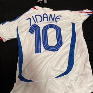 France 2006 World Cup Zidane #10 Away Jerey - Etsy