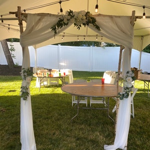 White Birch Wedding Arch | Etsy