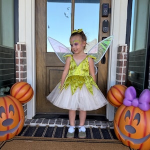 Handmade Tinkerbell Costume Dress: Green Satin Fairy Outfit, Birthday & Halloween - Etsy Handmade Tinkerbell Costume Dress: Green Satin Fairy Outfit, Birthday & Halloween - Etsy