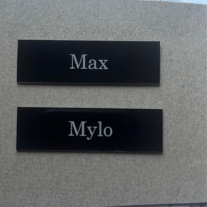 Signxuni Custom Engraved Plate For Urn,Photo Frame - 3x1/3x1.5/4x2 Pet Memorial Plaques With Photo