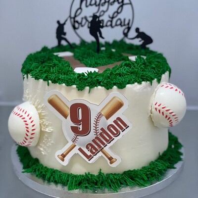 Printable BASEBALL Cake Topper Baseball Themed Cake Topper - Etsy