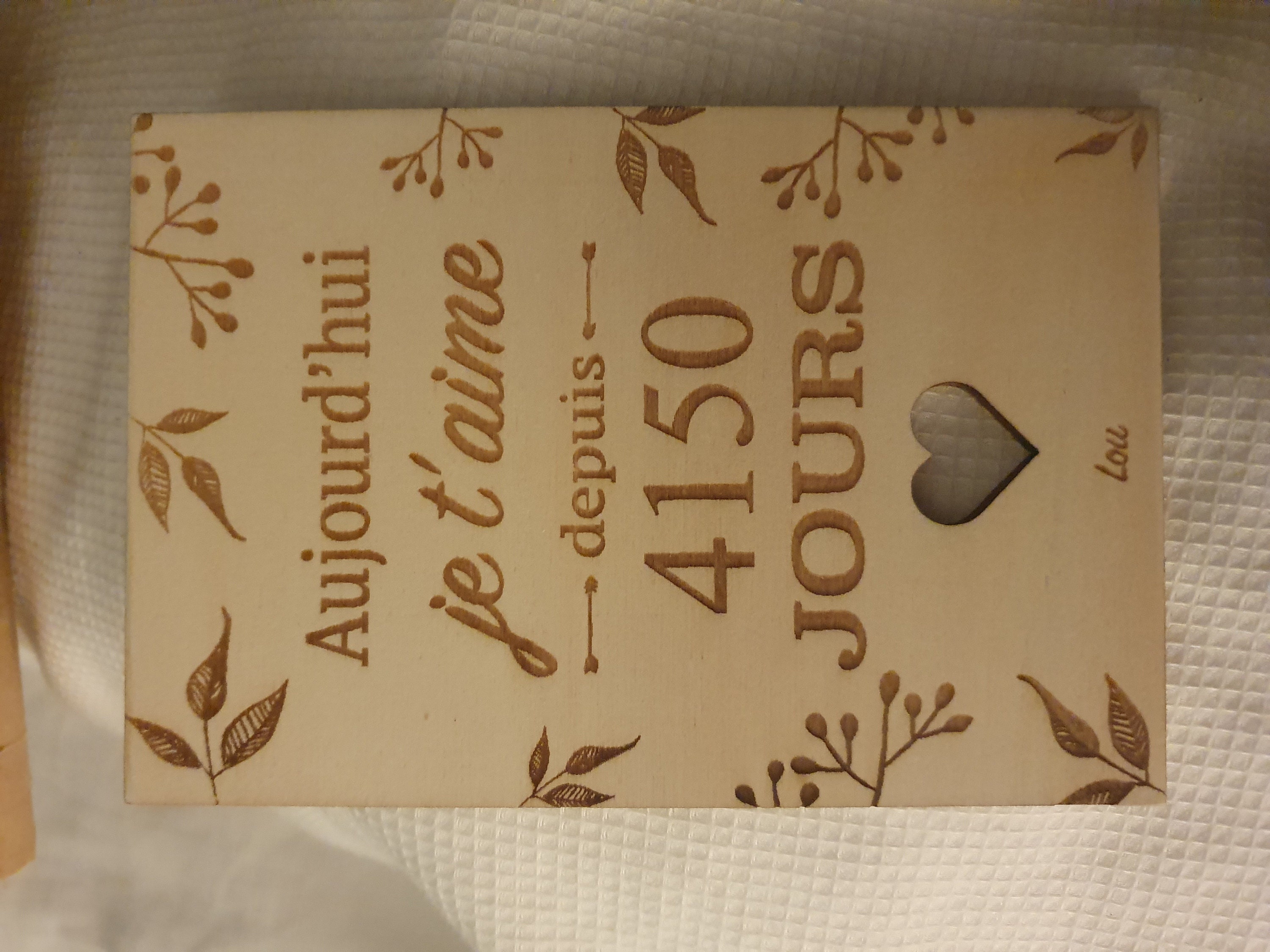 &quot;Today I love you for... days/years&quot; card, personalized Christmas gift for couples, Valentine&#39;s Day gift, dating gift, wedding anniversary