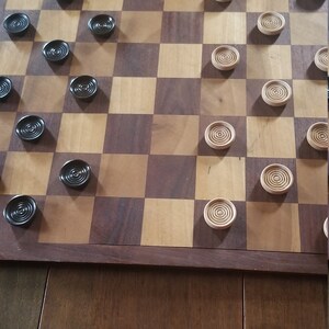 32 Stackable Checkers for Playing Board | Etsy