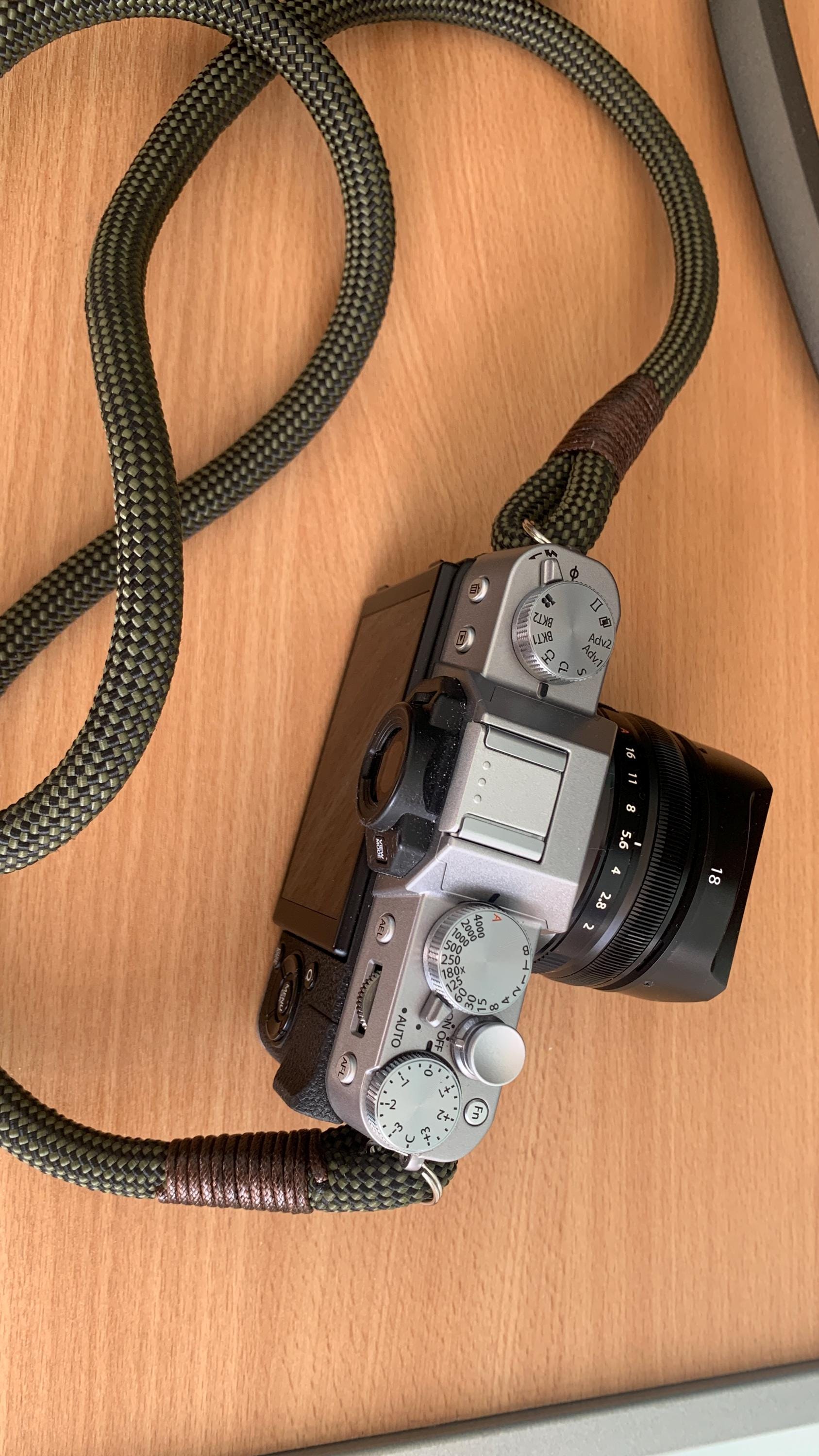 Checkered Olive/Black Camera Strap