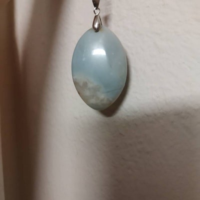 Elegant Turquoise Blue Pink Stone Necklace