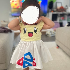 Pokemon Dress Pikachu Dress Eevee Dress Togepi Dress 