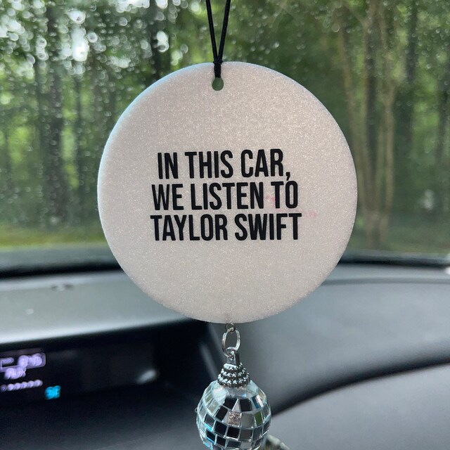 In This Car We Listen To Taylor Swift Car Freshener – Cool Girl Candles