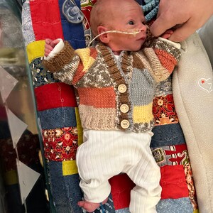Boys Cardigan JP61196 White - 6 Months Only