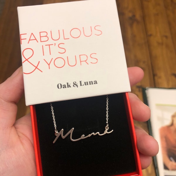 Take A Look About Oak Luna Name Necklace