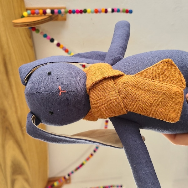 Basic Bunny PDF Sewing Pattern | DIY Linen Rabbit Sewing Tutorial ...