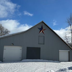 72 Inch - 6 Foot Painted Metal Tin Amish Barn Star - Handcrafted