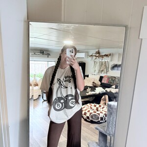 Lucky You Cherry 8 Ball Tee, Comfort Colors Graphic Tee, Trendy