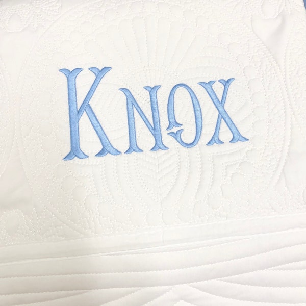 Machine Embroidery Design Fishtail Monogram Font INSTANT DOWNLOAD - Etsy