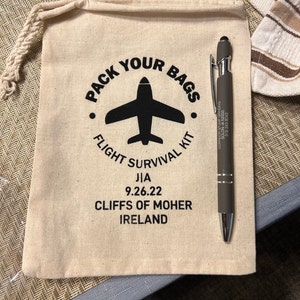 Pack Your Bags-flight Survival Kit-destination Wedding-wedding Favor ...