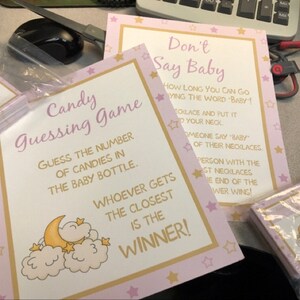 24 Baby Shower Game Cards Whats in Your Purse Game Sports - Etsy