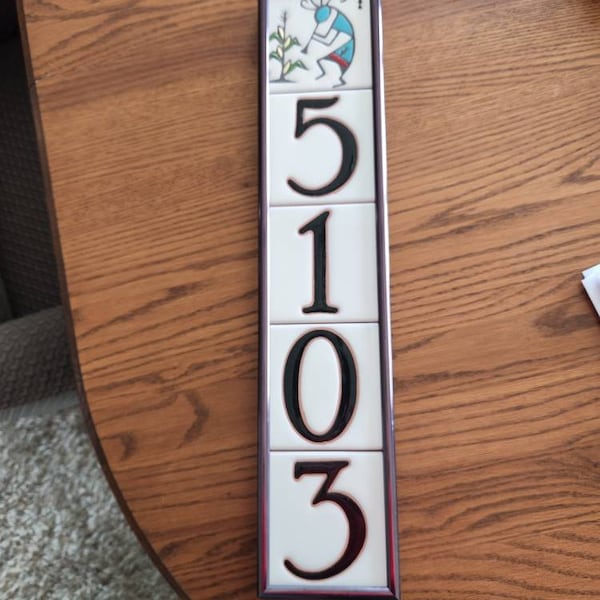 Small Tile Numbers House Number Tiles Individual, 12.00. Choose the Color of Your Number ...