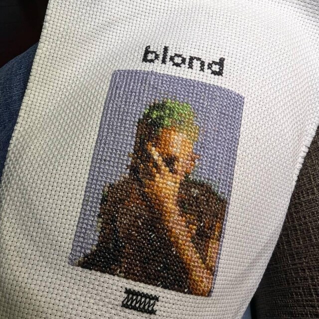 Frank Ocean Cross Stitch Pattern Blond Album Cover Art PDF