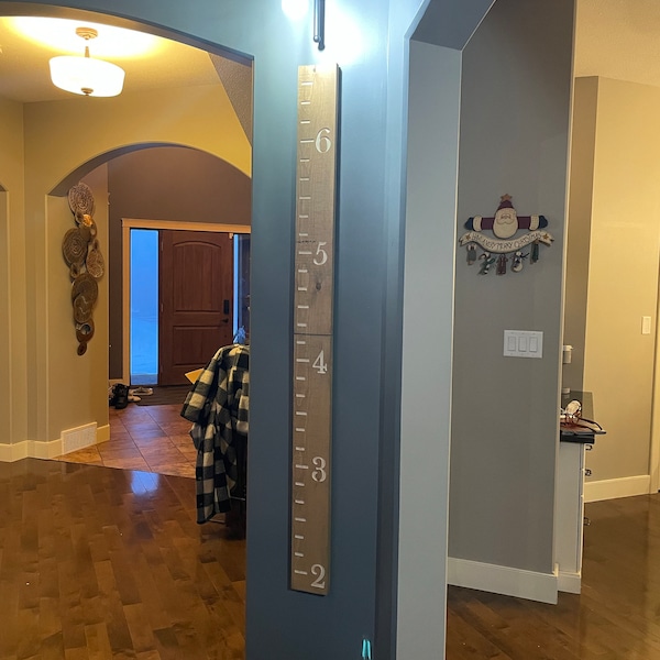 Family Name Growth Chart Ruler Engraved Family Name Ruler Wall Ruler ...