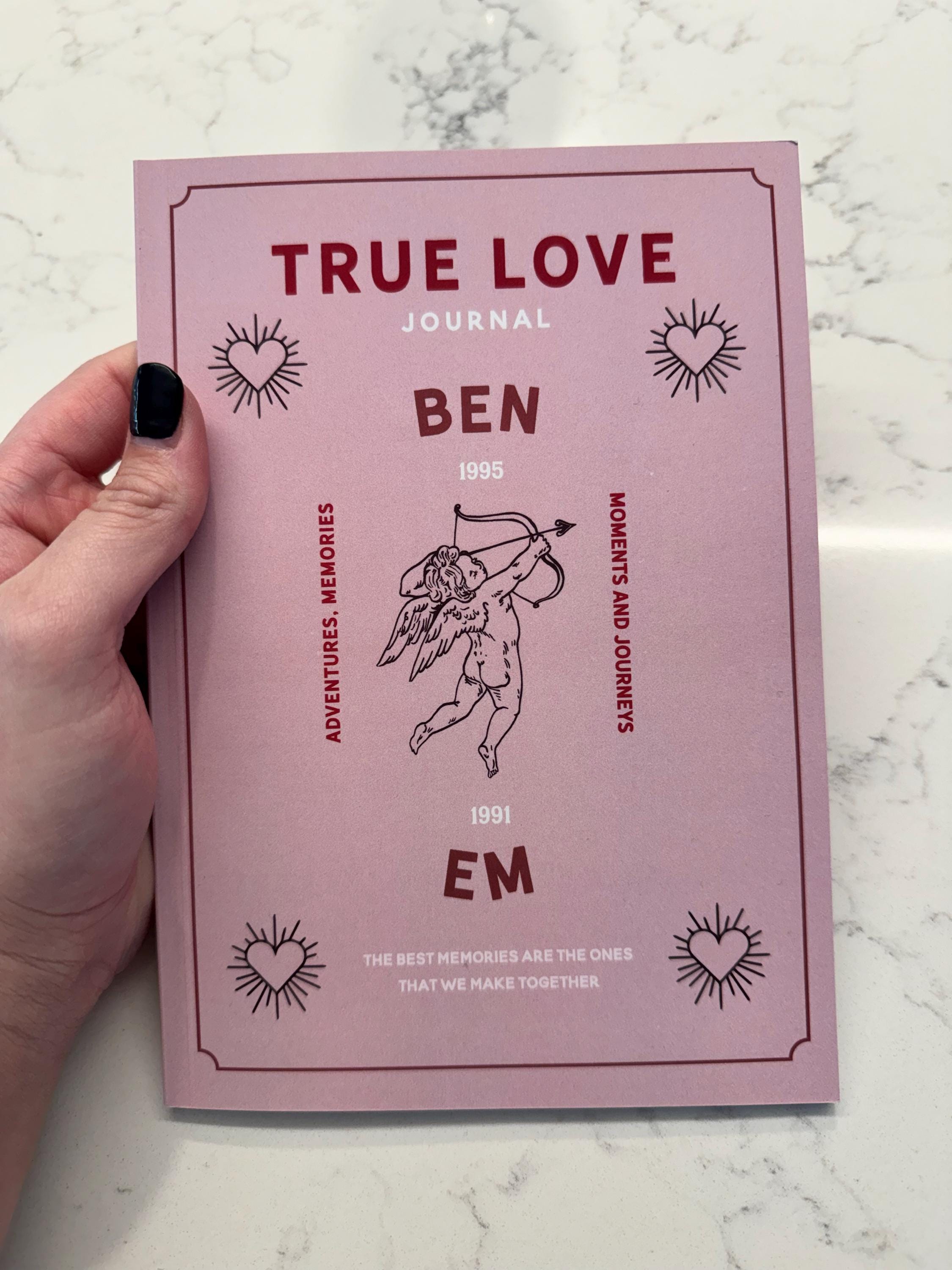 Personalised Couples Memory Journal