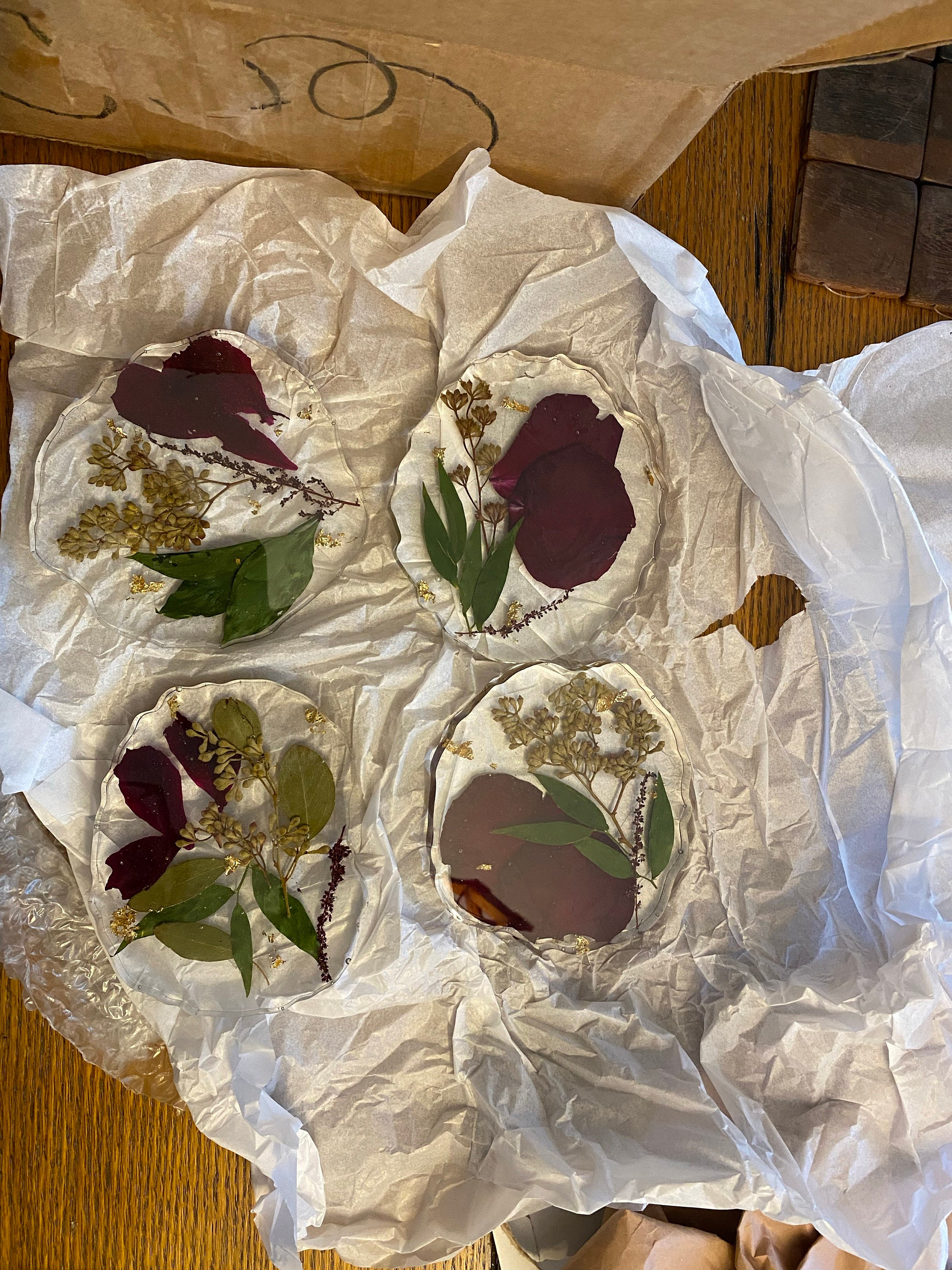 Preserved flowers from Emily's etsy review