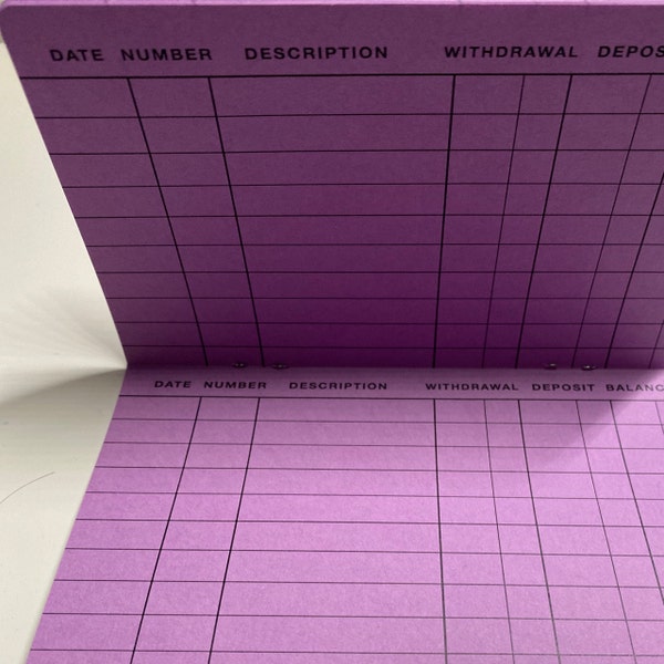 CHECKBOOK Register Traveler's Notebook Insert - Choice of 23 Colors and ...