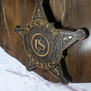 3d File CNC Model - U.S. Secret Service Badge- Digital File