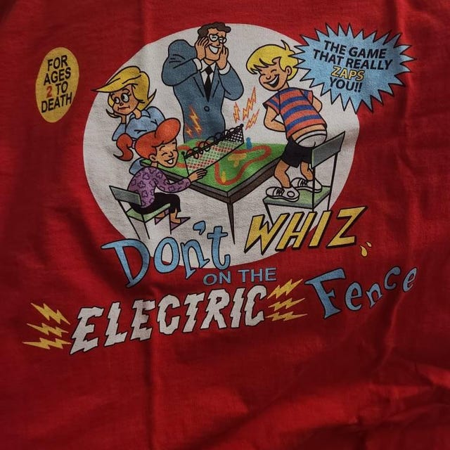Don't Whiz on the Electric Fence Ren and Stimpy Shirt - Etsy