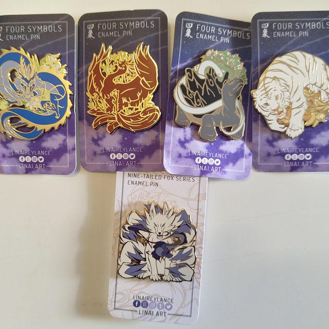 White Tiger/azure Dragon/black Tortoise/vermillion Bird - Four