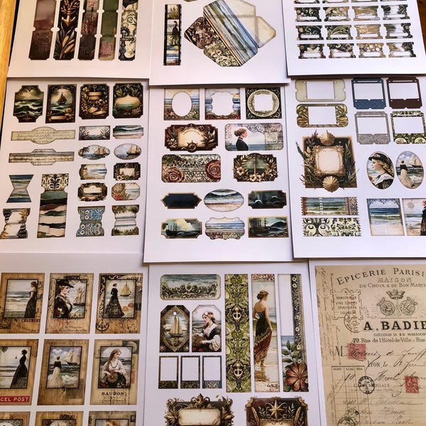 Hidden Paperclips Junk Journal Printable Loaded Paper Clips Vintage