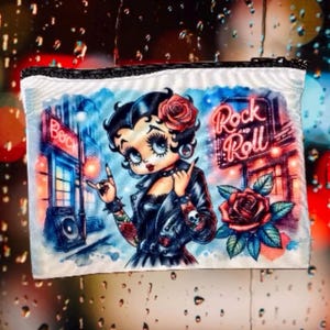 Rock N Roll Betty / Betty Rock / Tumbler Wrap / PNG / Digital Art