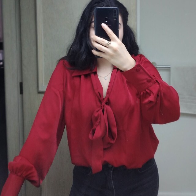 bow tie blouse forever 21