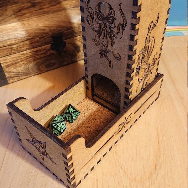 Dice Tower, Dice Tray, Lovecraft, Cthulhu, Eldritch - Etsy