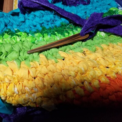 Oval Toothbrush Rag Rug/pet Bed/basket Pattern Digital - Etsy