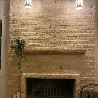 Fireplace Mantle, Reclaimed Wood, Rustic Decor, Resawn, Tung Oil Finish ...