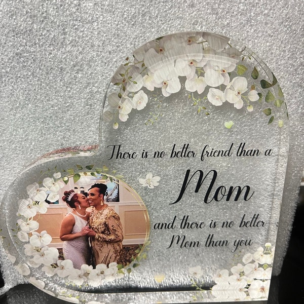 Custom Personalized To My Daughter Heart Acrylic Plaque - Gift Idea From Mom To Daughter - I'll Be Always Be With You main image 1