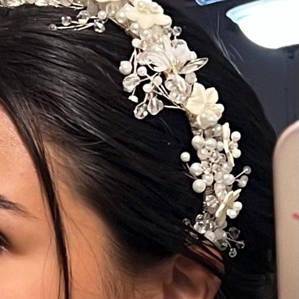bridal crown headpiece