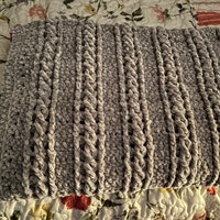 Crochet Easy Beginner Cable Blanket Tutorial With Written Pattern ...