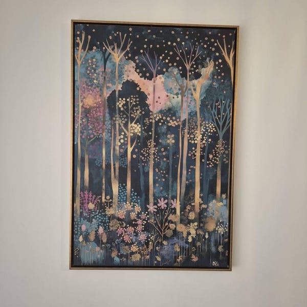 Enchanted Reverie: Gustav Klimt Inspired Magical Forest Art - Luxury ...